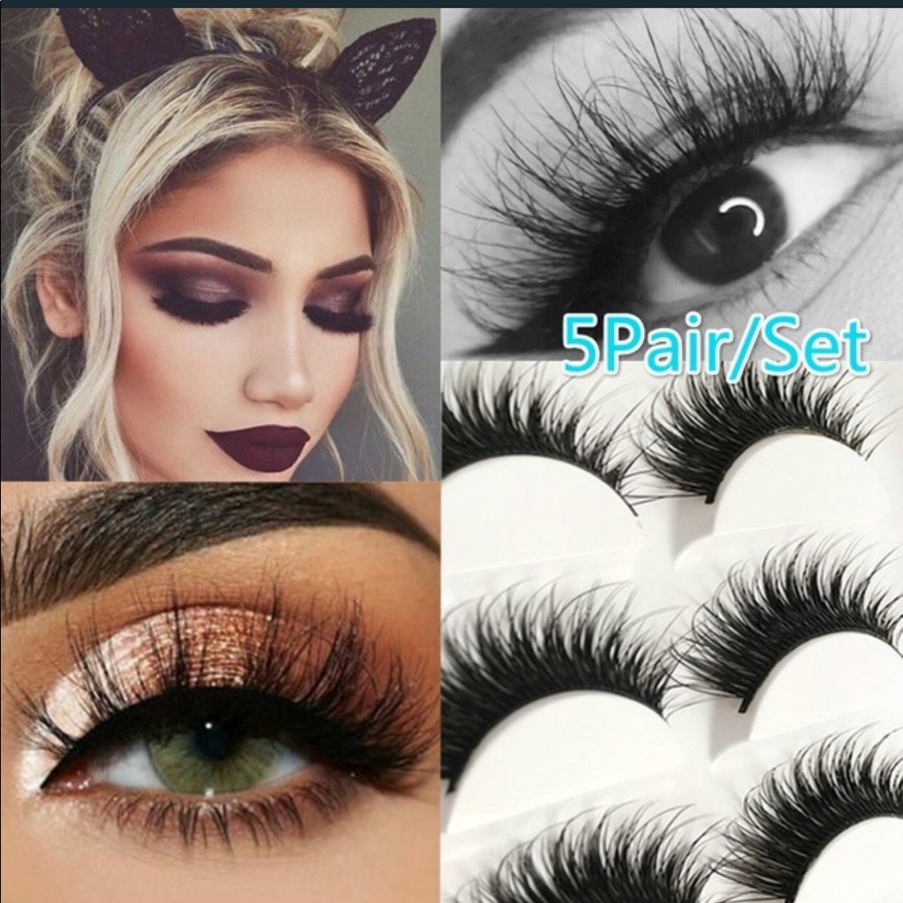Faux Mink eyelashes (5 pair) Very beautiful